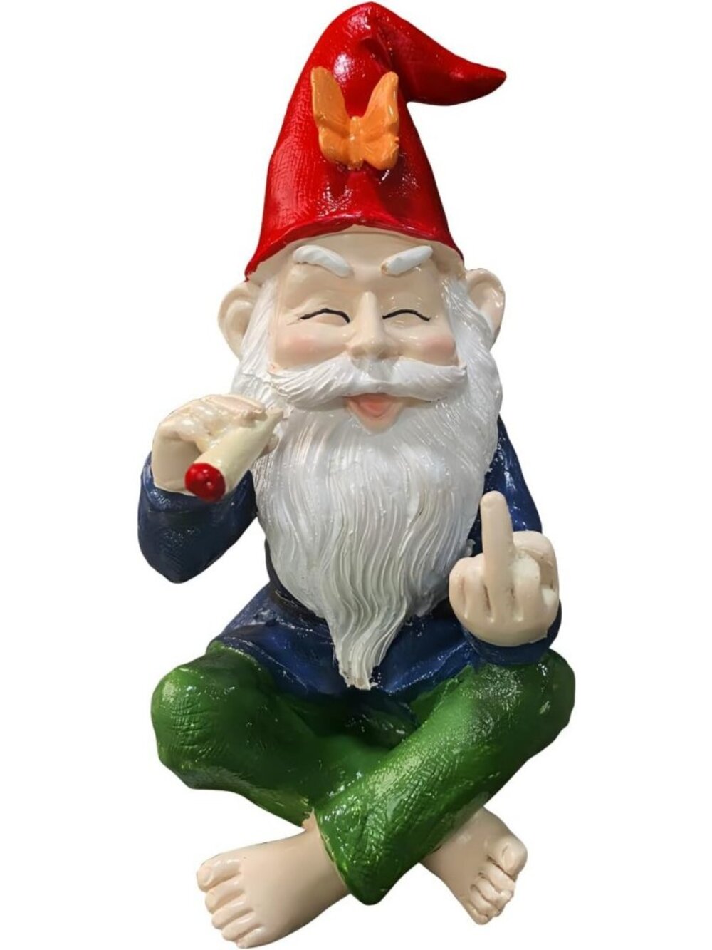 Whimsical Mini Garden Gnome Statue - Cute Resin Figurine for Outdoor & Indoor